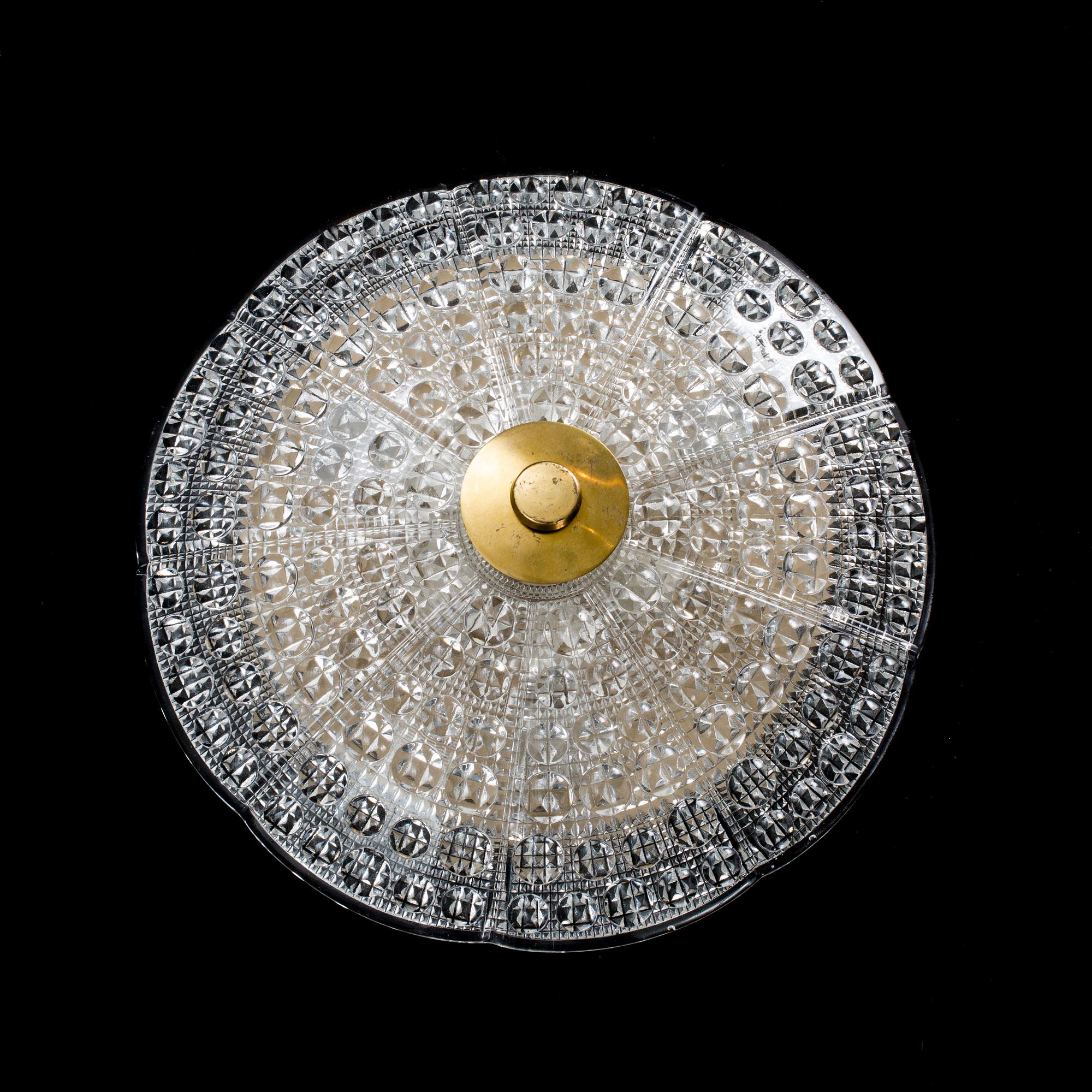 TAKLAMPA/PLAFOND, Carl Fagerlund, Orrefors.