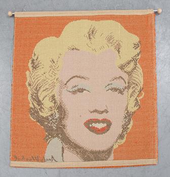 A carpet after Andy Warhol's "Shot red Marilyn-1964".