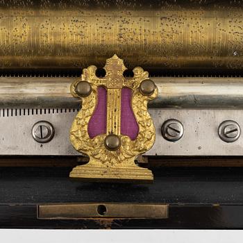 A musical box, Ste. Croix, Schweiz, late 19th Century.