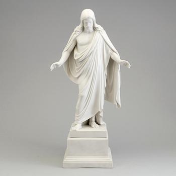 BERTEL THORVALDSEN, efter. Figurin, parian, Gustavsberg, 1934.