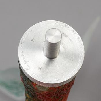 KJELL ENGMAN, skulptur, glas, signerad, Kosta Boda.