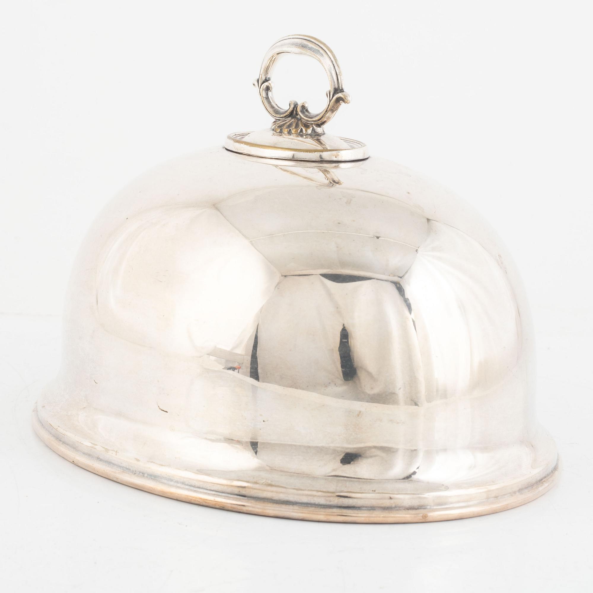 Stekhuvar, 2 st, pläter, England, omkring 1900.