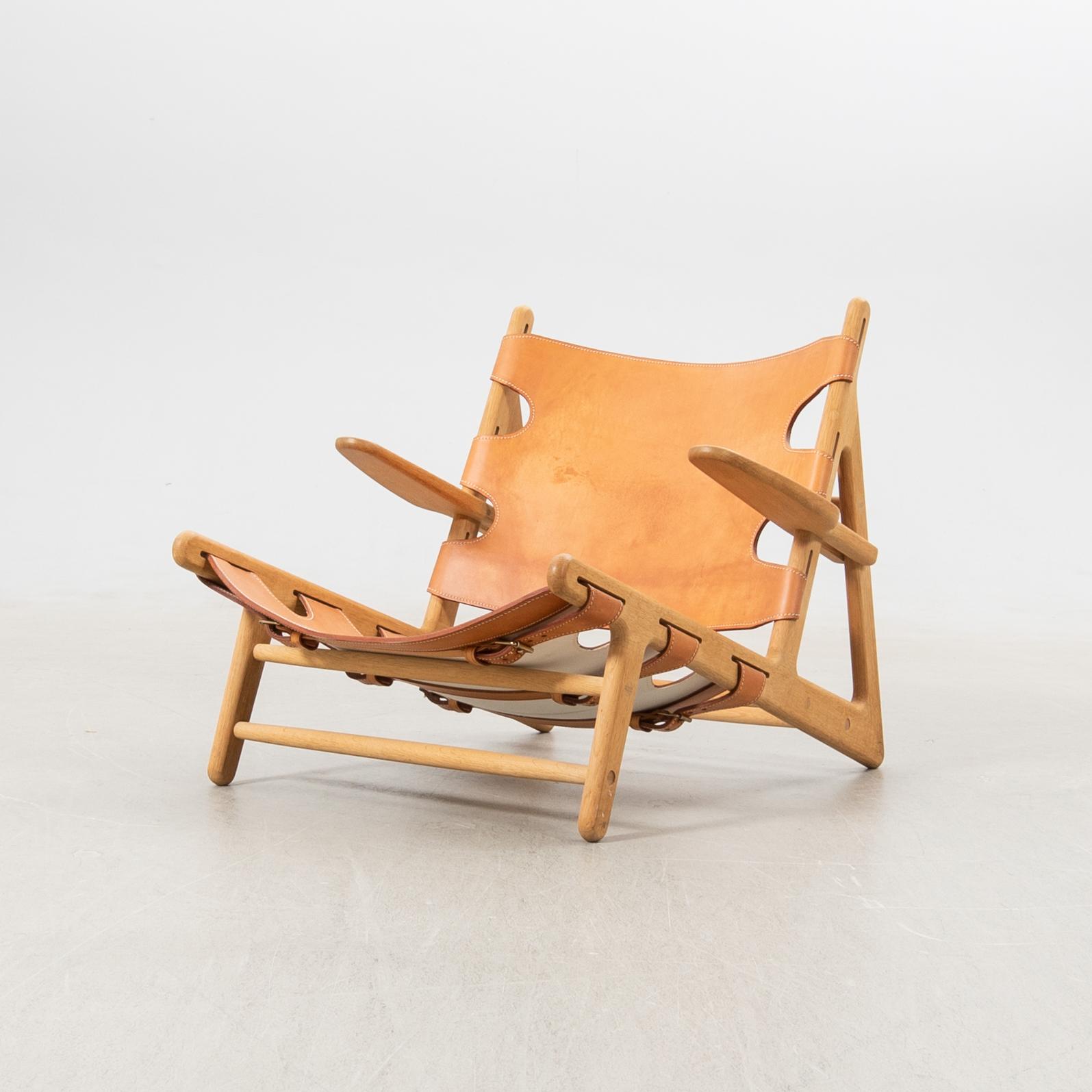 Børge Mogensen, Armchair "The Hunting Chair" Fredericia Stolefabrik Denmark, late 20th century.