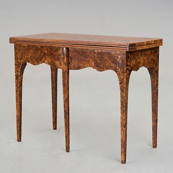 A Swedish Rococo 18th century card table by J. Sjölin.