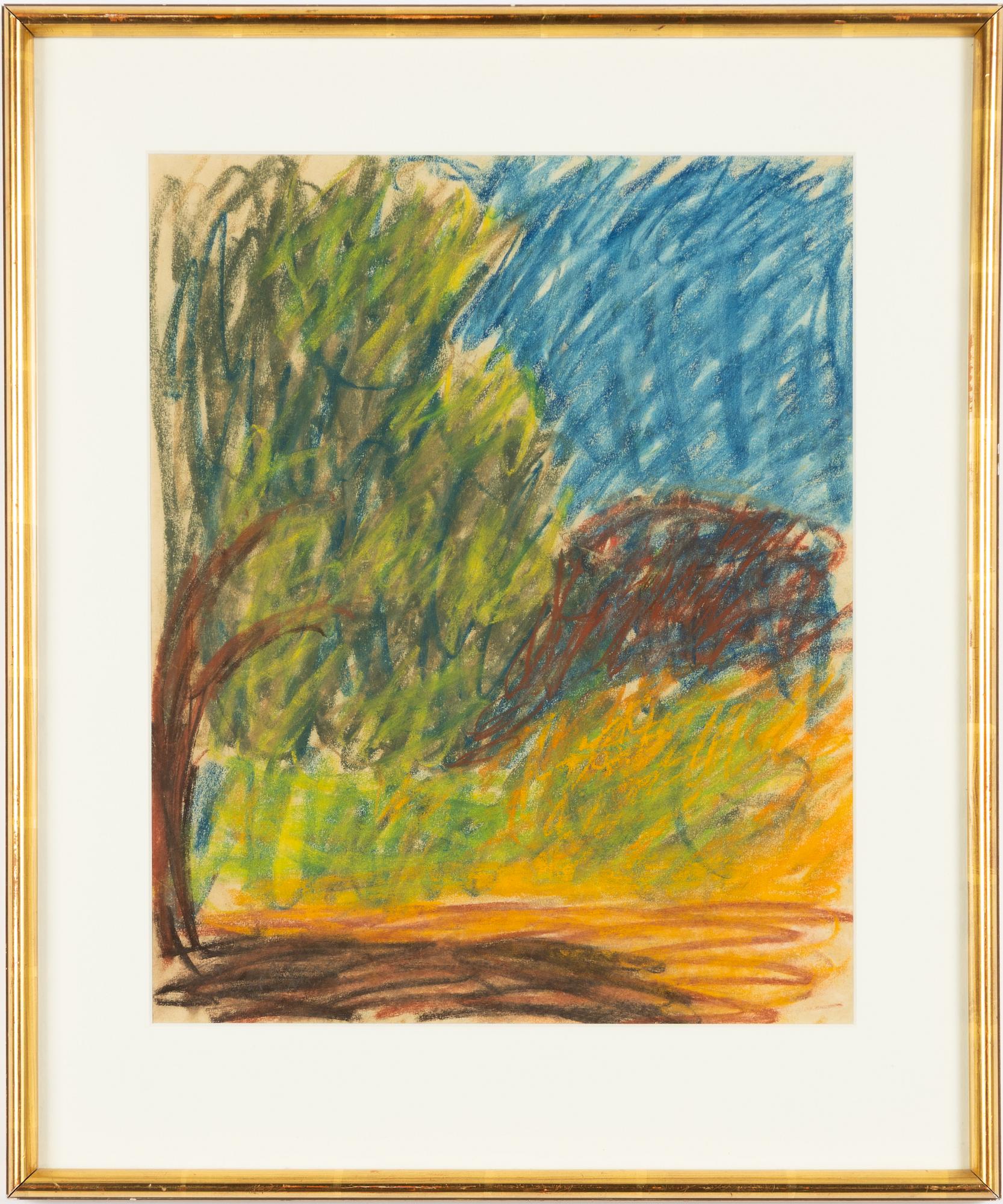 Inge Schiöler, Landscape with Trees.