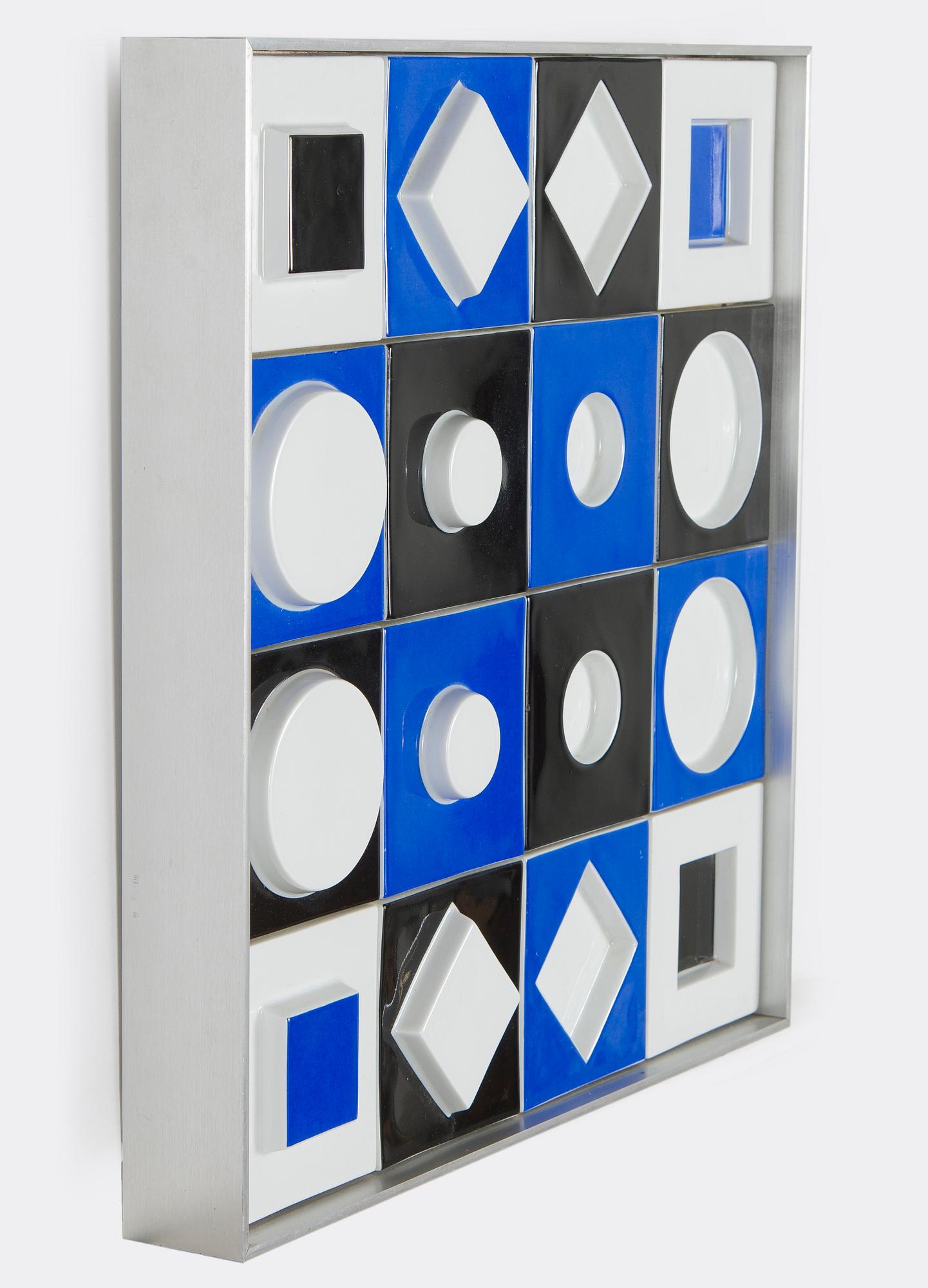 Victor Vasarely, a relief, Rosenthal Studio Linie, Germany.