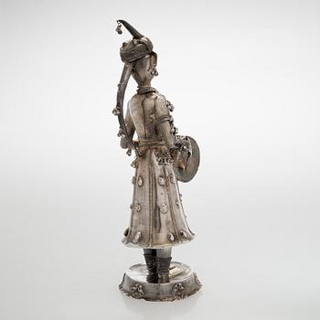 Figuuri, hopea, leimaamaton, Intia/ MYanmar 1900-luku.