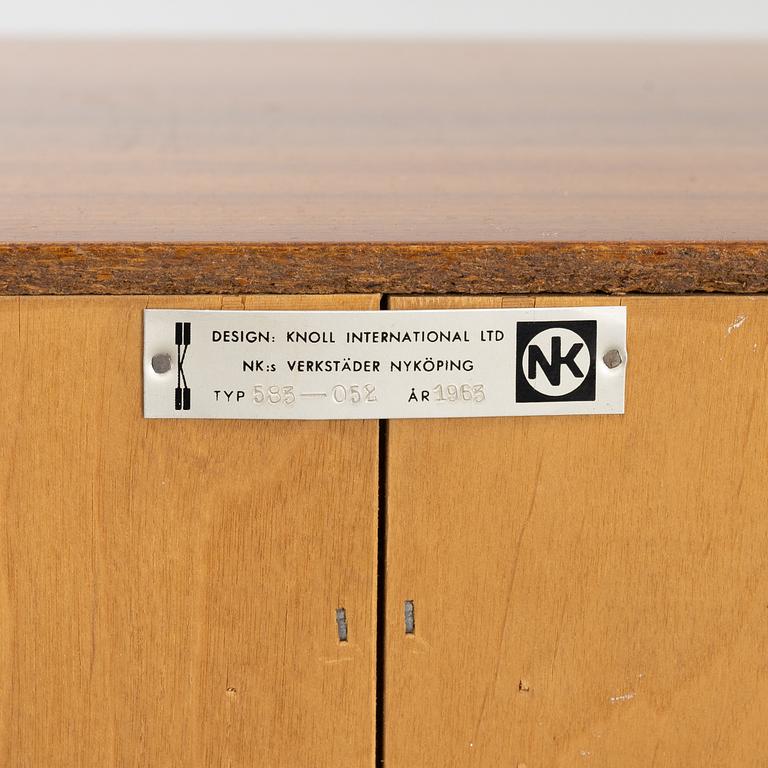 Florence Knoll, a mahogany-veneered sideboard, Nordiska Kompaniet, Sweden, for Knoll International, 1963.