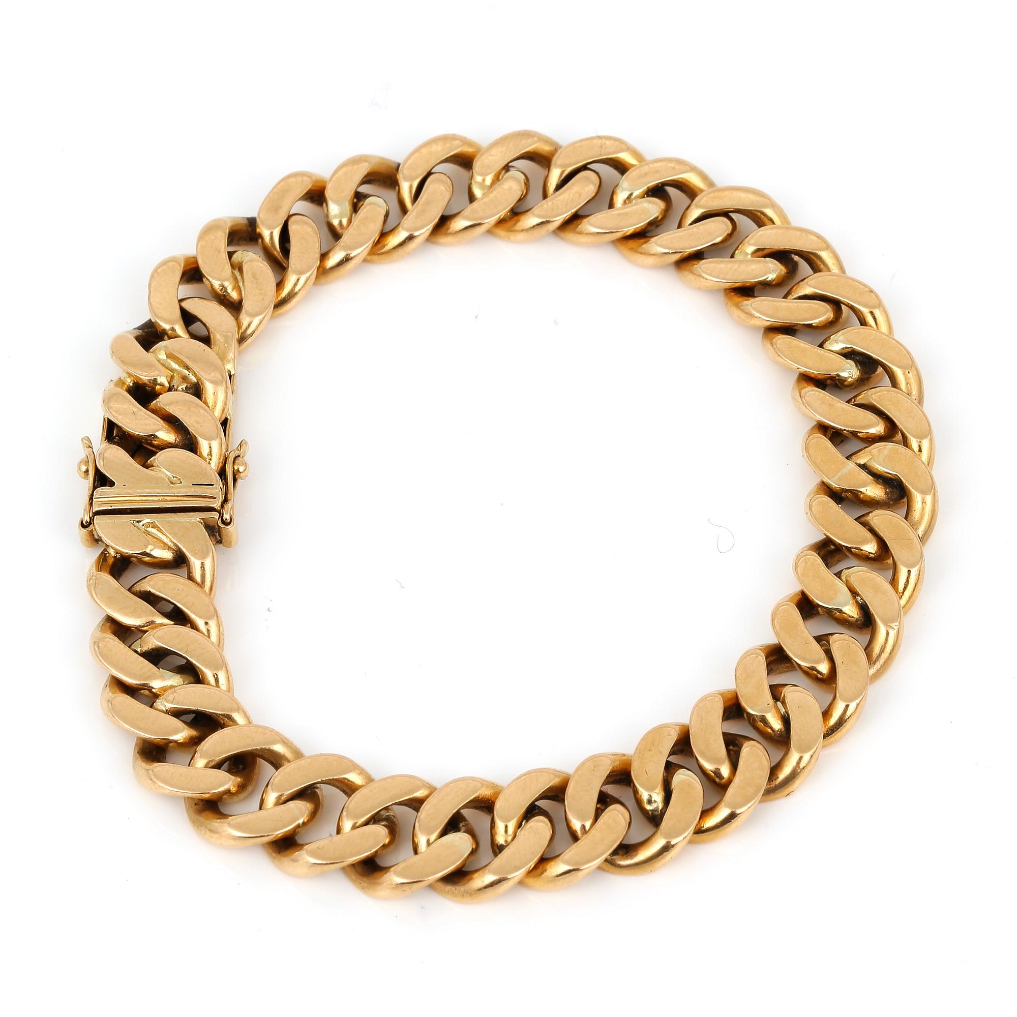 ARMBAND, 18K guld, Sven Uno Nyström, Stockholm, 1955. Vikt ca 47g.