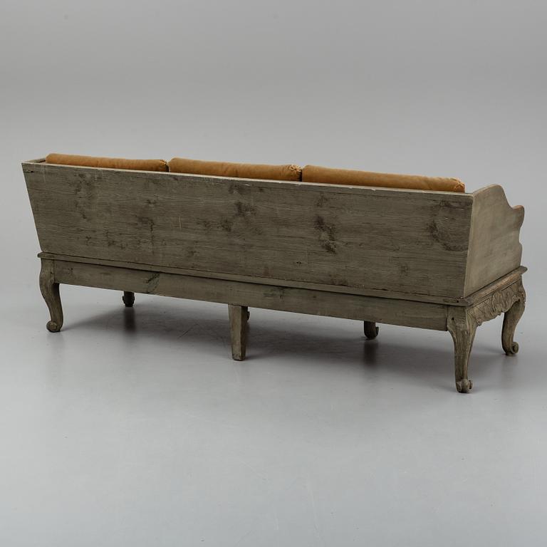 A Swedish Rococo sofa, second half of the 18th century.