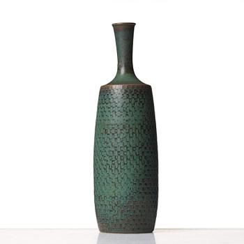 Stig Lindberg, a stoneware vase, Gustavsberg studio, Sweden 1965.