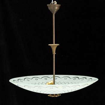 A ceiling lamp ca 1940's, possibly Orrefors.
