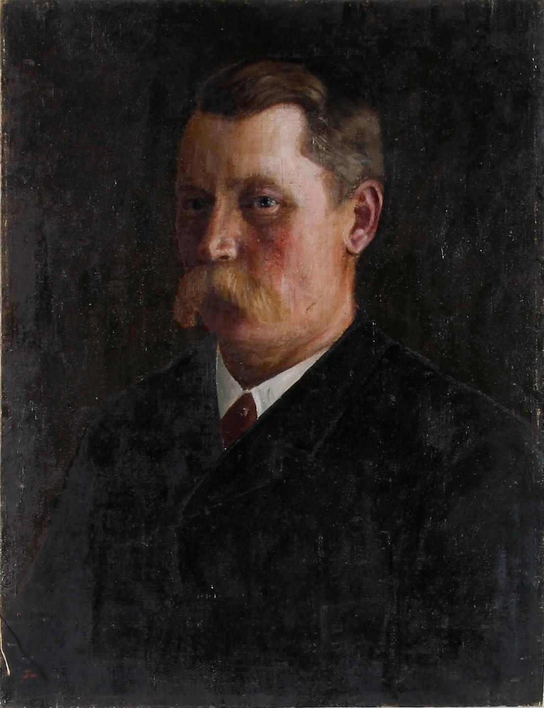 OKÄND KONSTNÄR, oljor på duk, 2 st var av en monogramssign, omkring 1900.