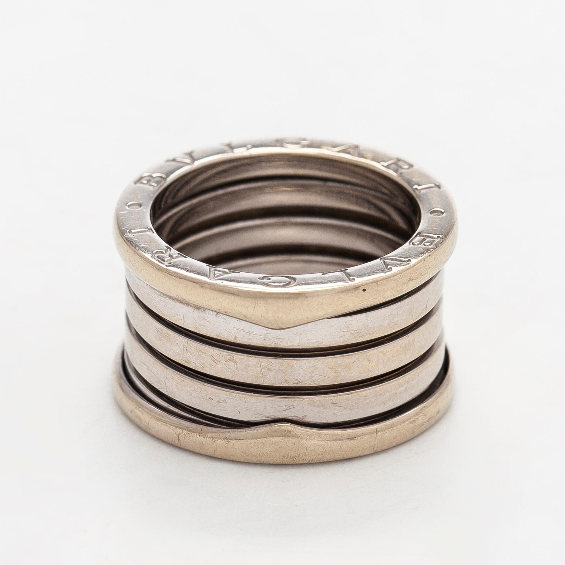 Bulgari, ring, "B.zero1", 18K vitguld.