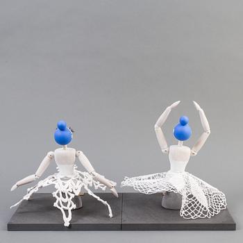 Two ballerinas made by JoAnn Tan Studio for NK 2016.