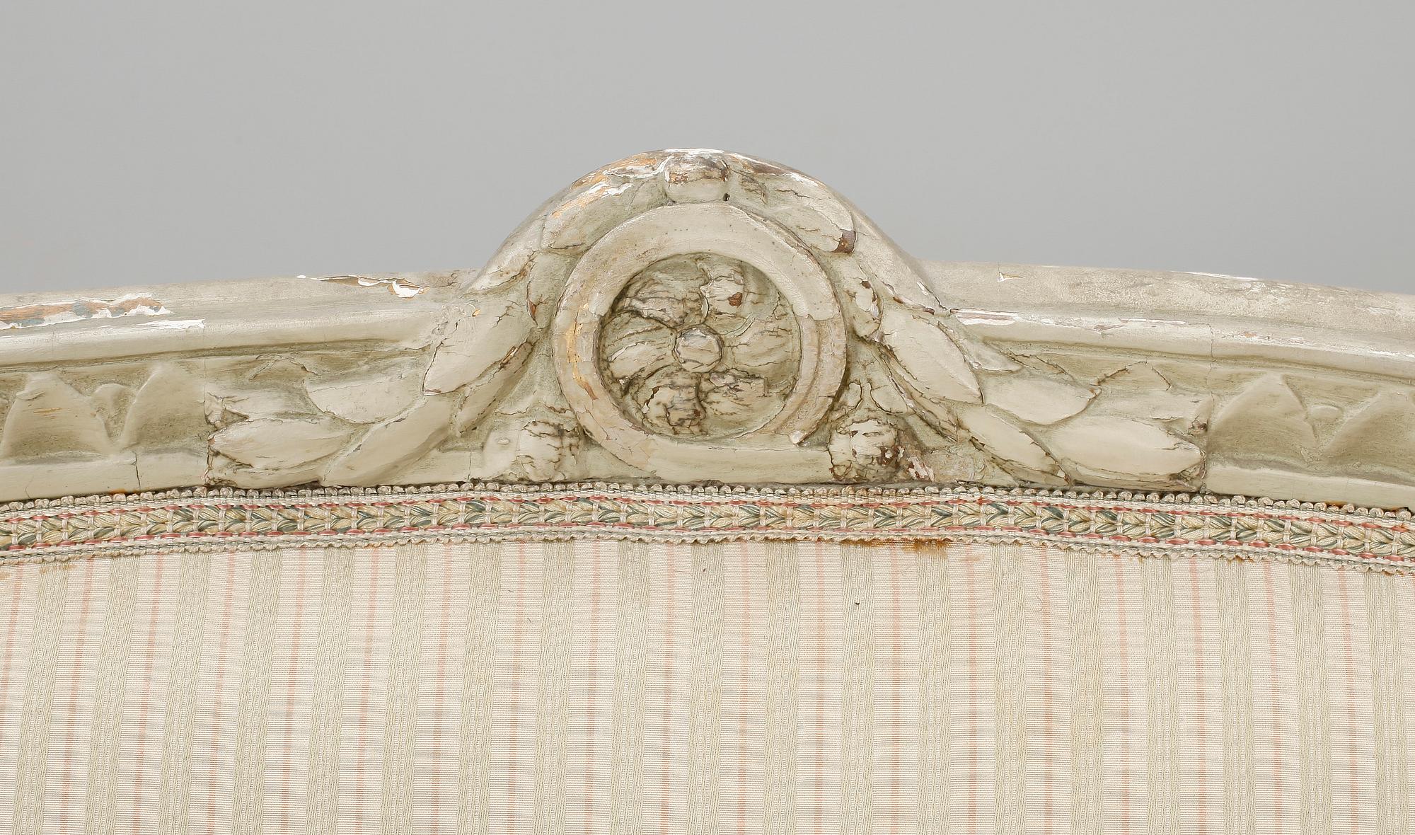 BADKARSSOFFA, gustaviansk stil, 1800-talets slut.