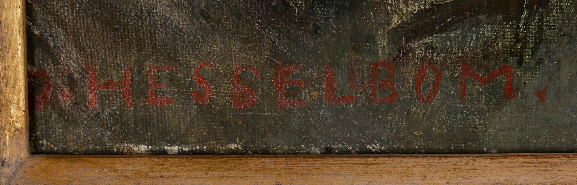 OTTO HESSELBOM, olja på duk, signerad.