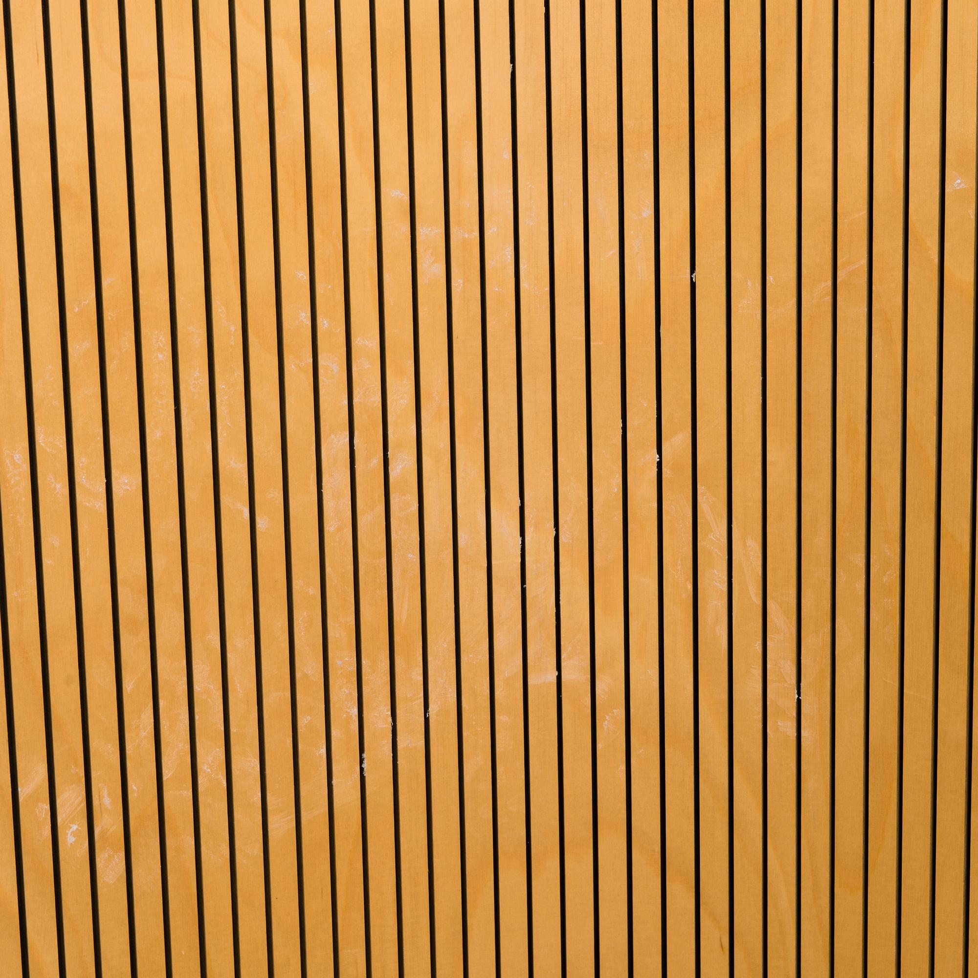A Martela Plywood Partition Wall / Screen, Finland, late 20th century.