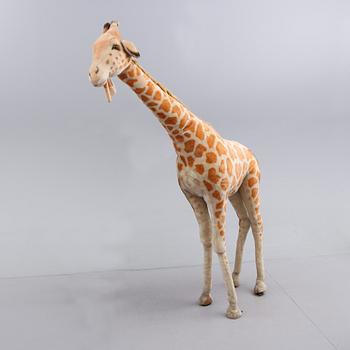 GIRAFF, Steiff, golvmodell, 1900-talets andra hälft.