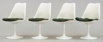 A set of four Eero Saarinen 'Tulip' chairs, Knoll International, USA.