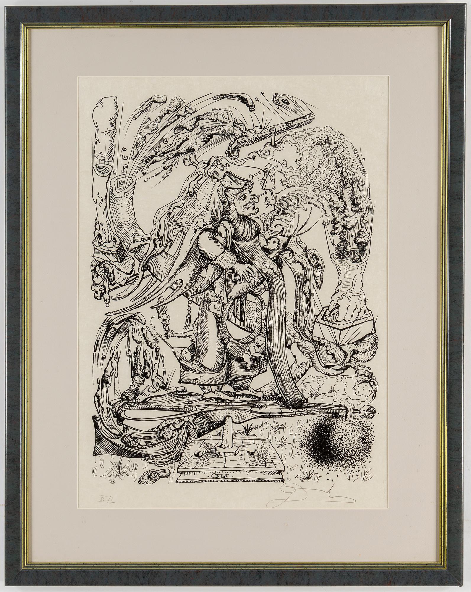 SALVADOR DALI, lithograph, 1973, signed and numbered XL/L.