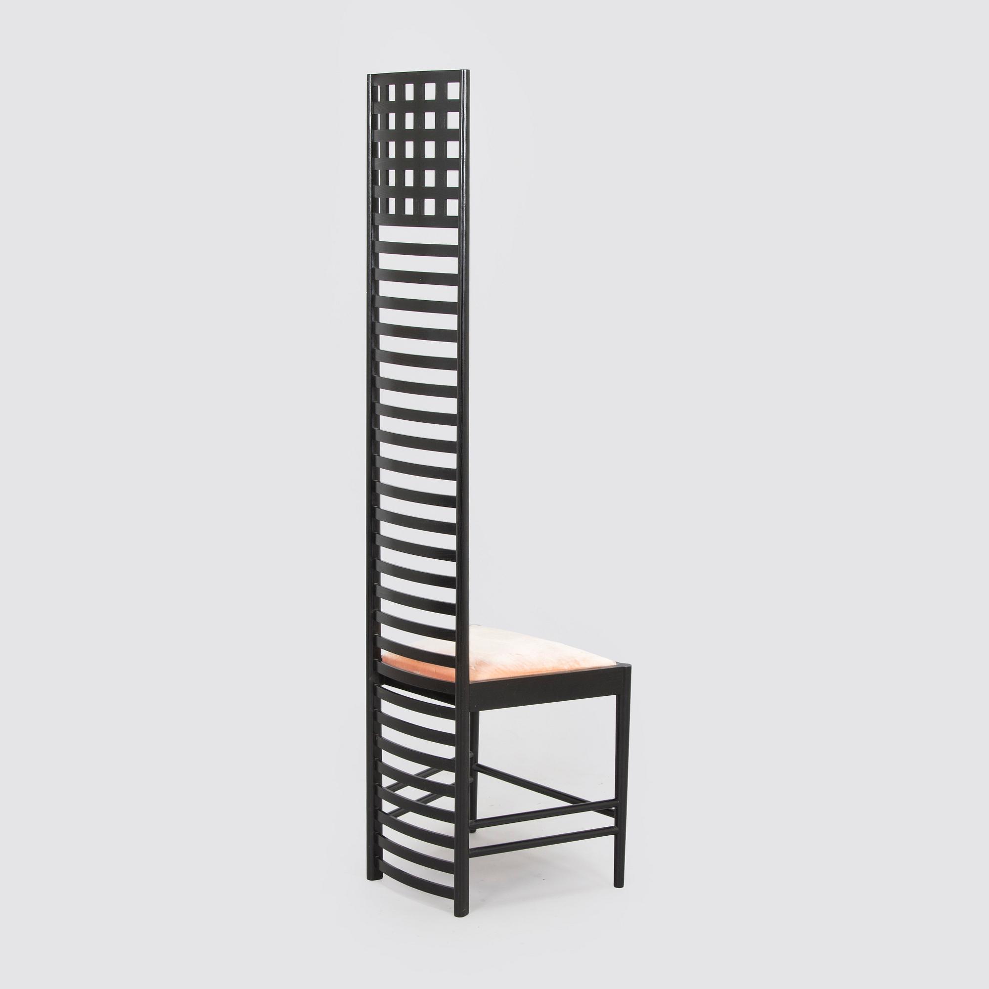 Charles Rennie Mackintosh, a 'Hill house 1' chair for Cassina, designed in 1902.