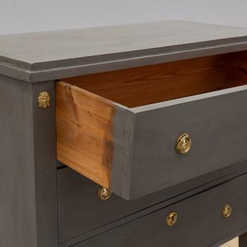 A circa 1900 chest of three drawers.