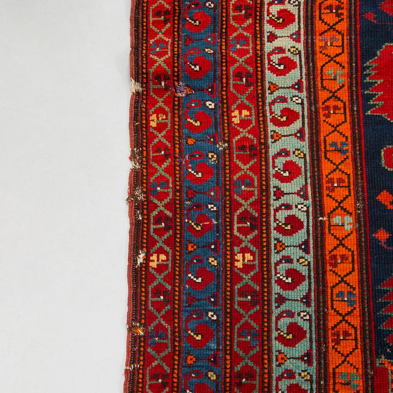 A kazak rug, south caucasus dated, ca. 201 x 135 cm.