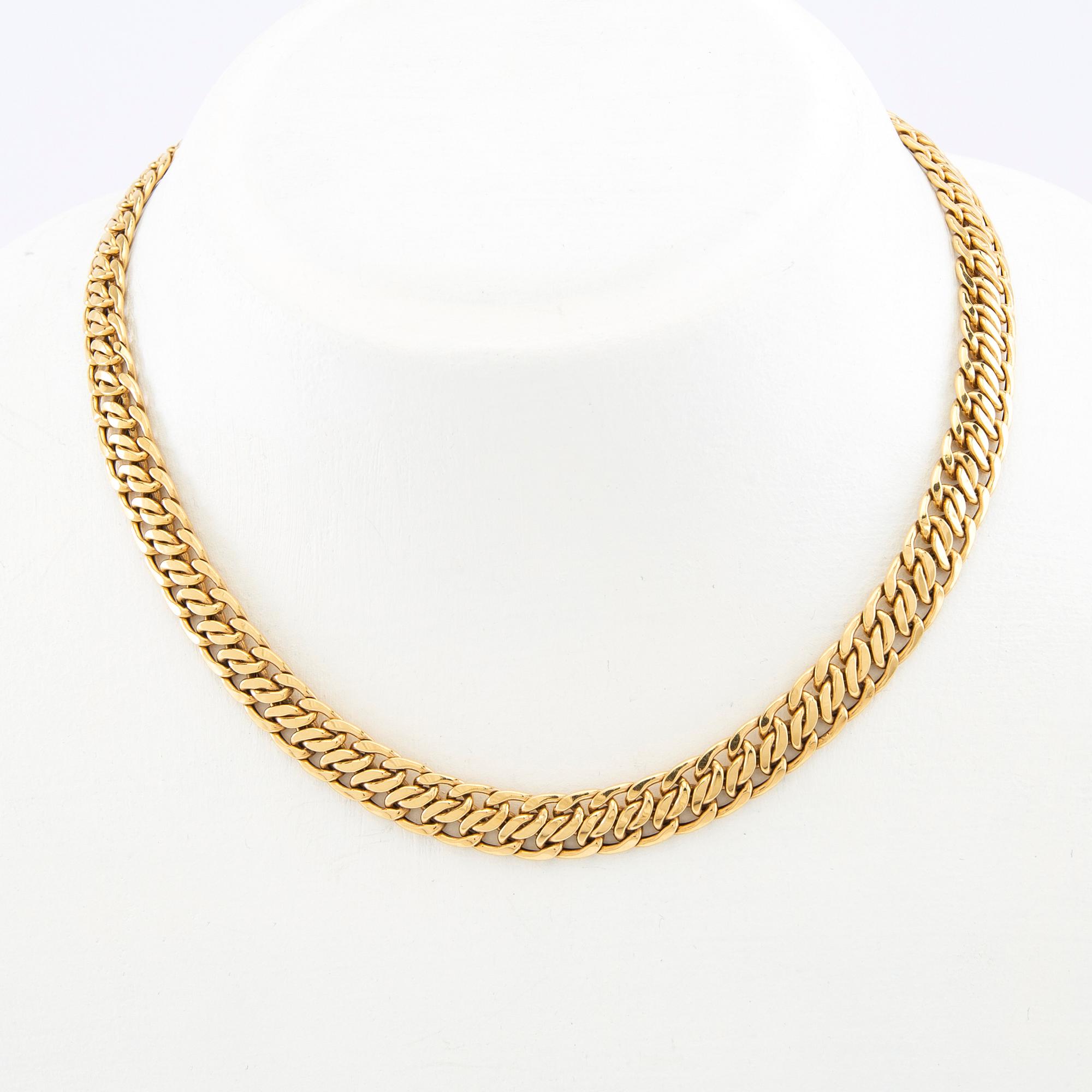 Necklace fantasy link 18K gold.