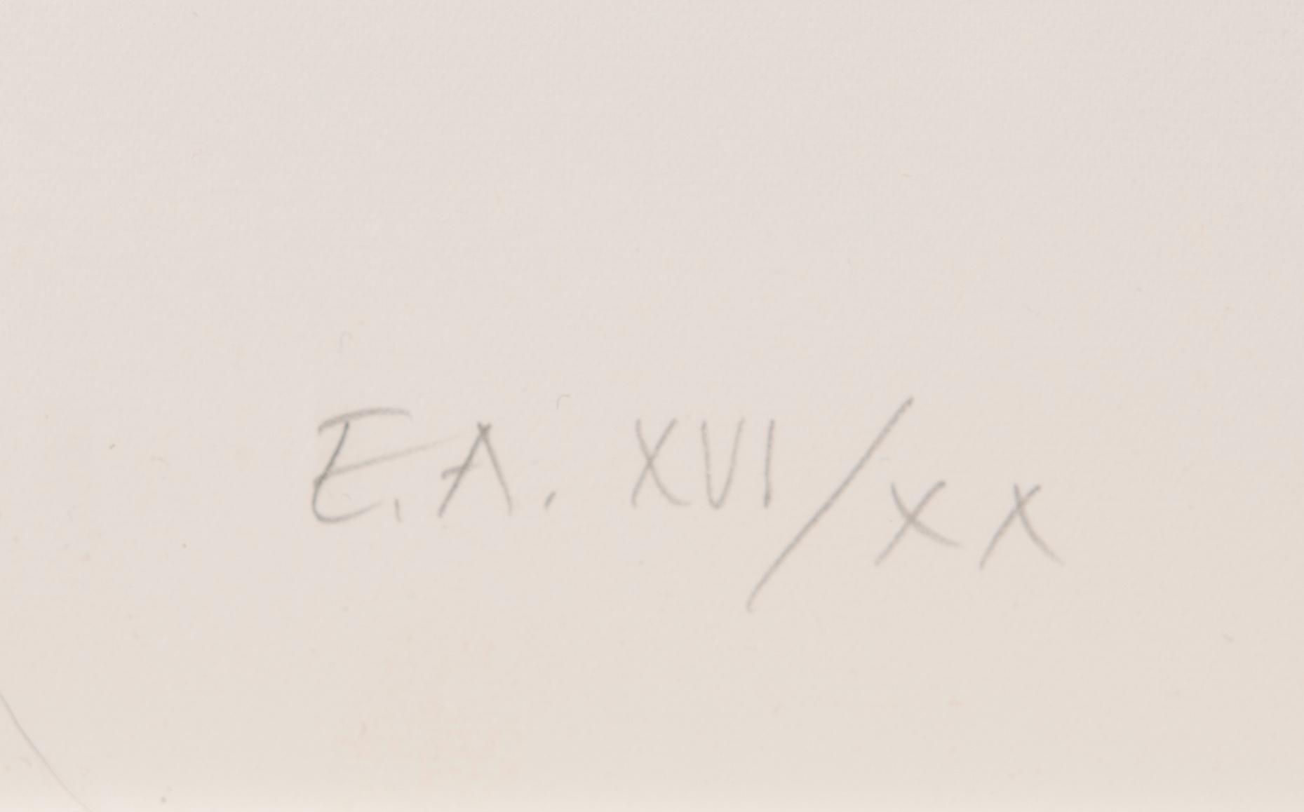 YRJÖ EDELMANN, färglitografi, signerad, numrerad XVI/XX.