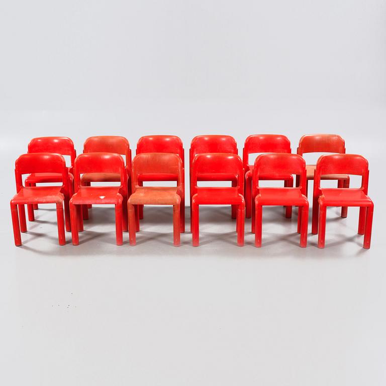 Twelve chairs designed by Eero Aarnio for Upo Oy in Finland, made in the fourth quarter of the 20th century.