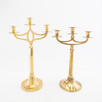 Kandelabrar 2 st 1900-talets första hälft.