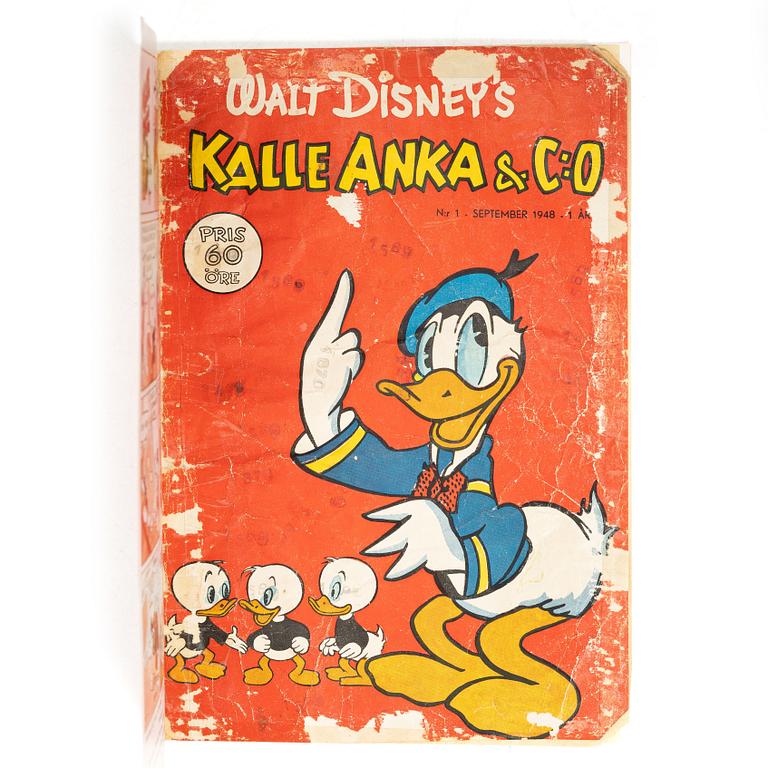 Comic book, Kalle Anka & Co, no. 1, 1948.