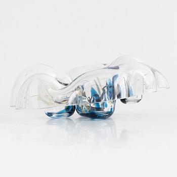 Helena Tynell, a 'Moonwalk' glass sculpture, Riihimäen Lasi Oy, Finland.