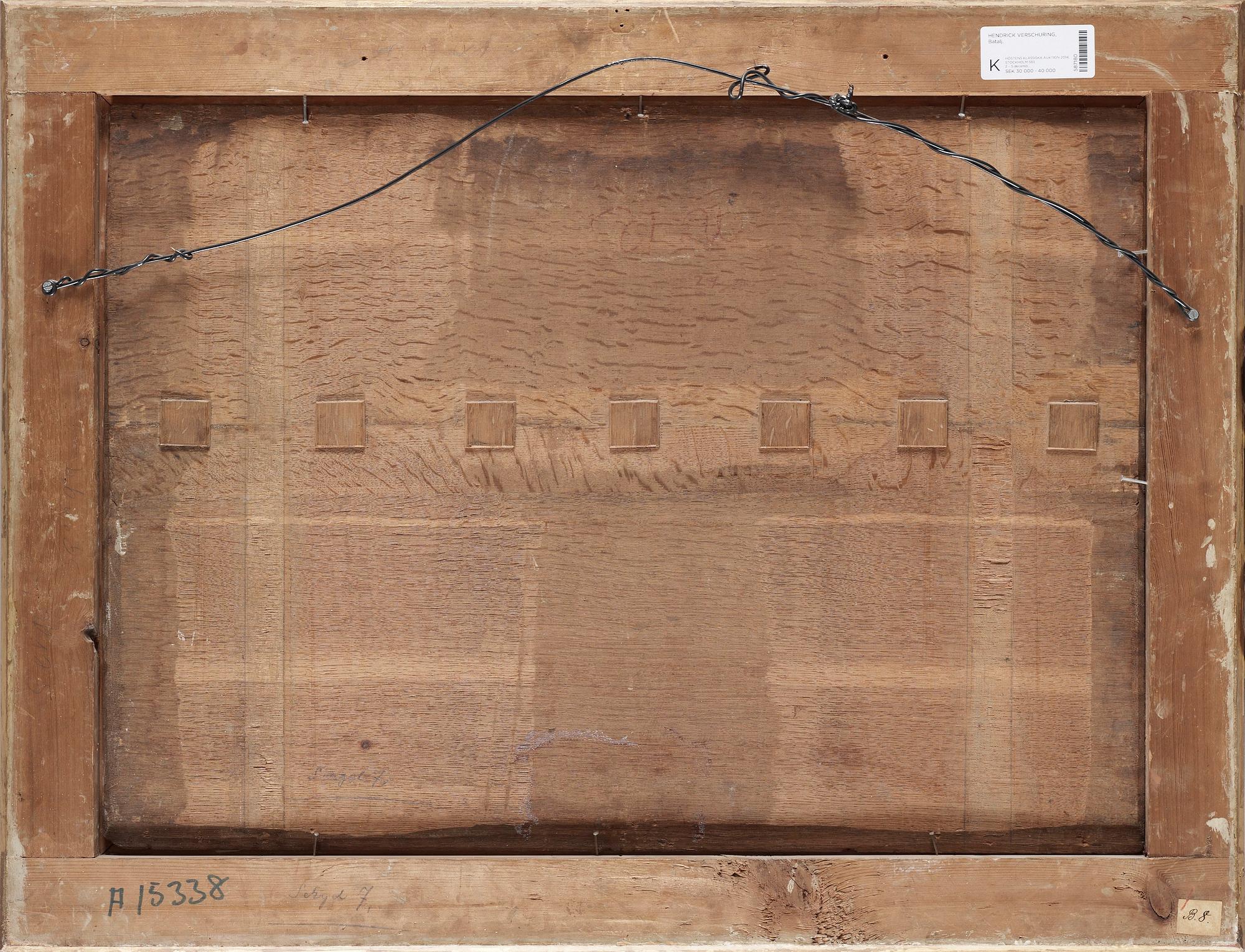 Hendrick Verschuring Attributed to, Battlescene.