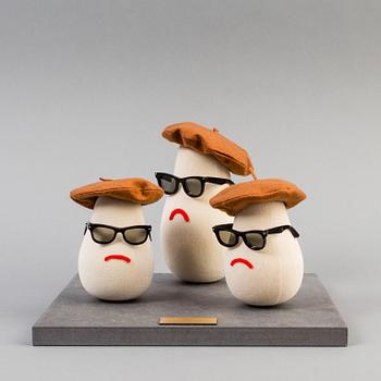 Three jazz mushrooms made by JoAnn Tan Studio for NK 2016.