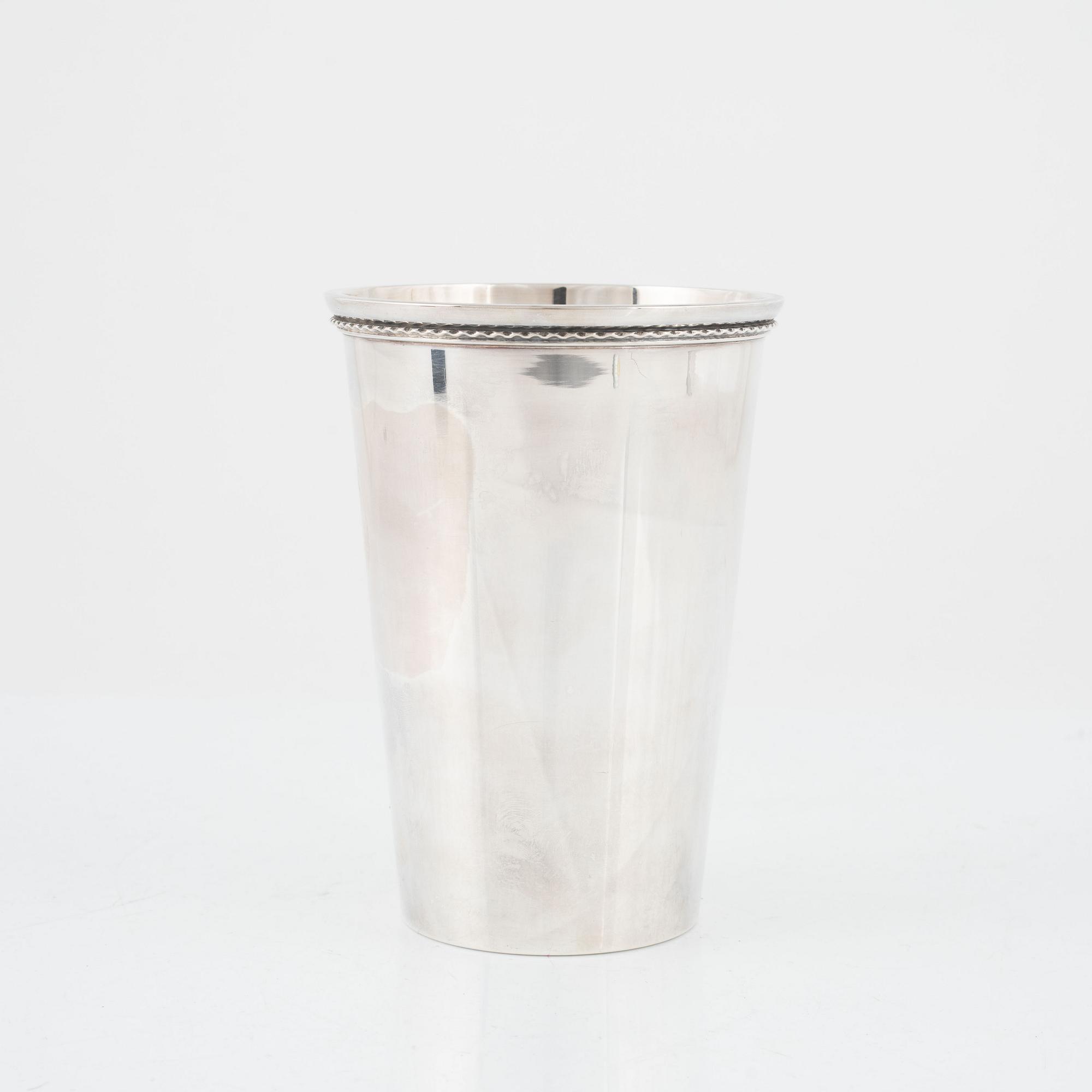 Bägare, silver, GAB, Stockholm 1962.