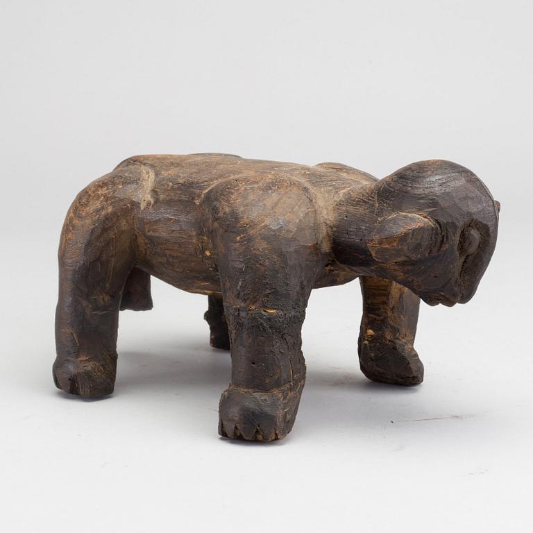 A ANIMAL SHAPED STOOL. West Africa.