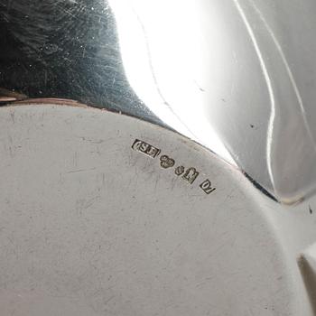 PARTI SILVER, 4 delar, bla Tore Eldh för Cecson, Göteborg 1965. Total vikt ca 922 gram.