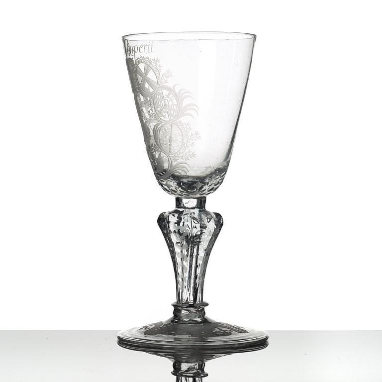 POKAL, glas. Tyskland, 1700-tal.