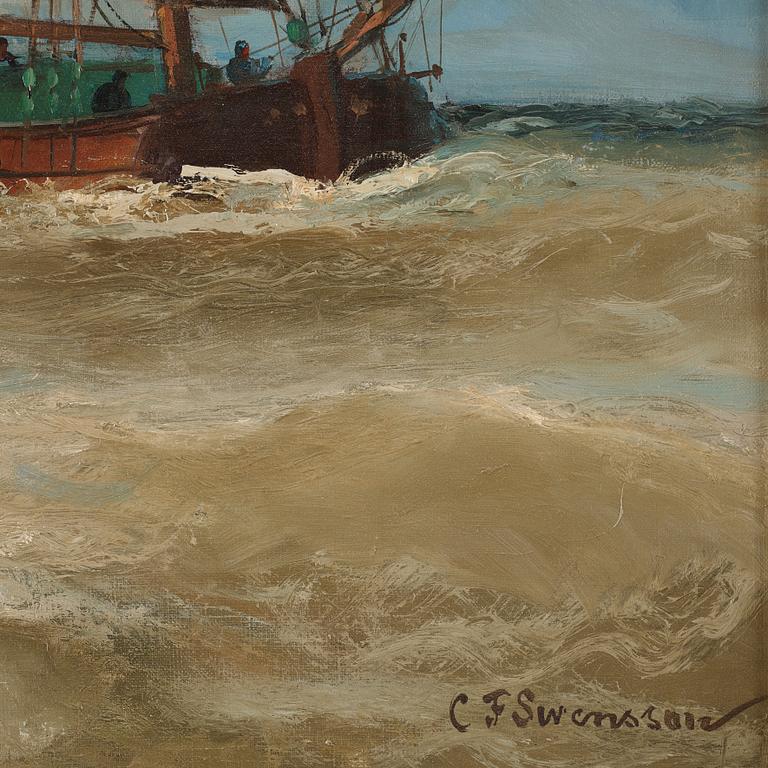 Christian Fredrik Swensson (Svensson), Ship at sea.