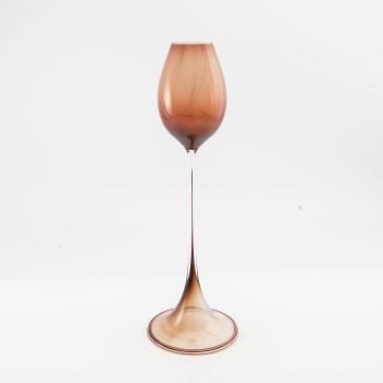 Nils Landberg, tulpanglas, Orrefors, 1957.