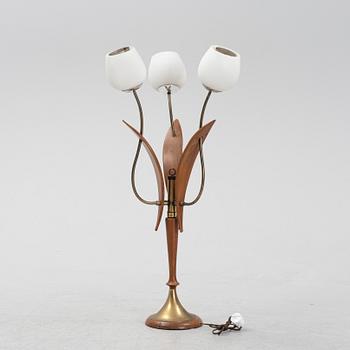 A mid century modern table lamp.