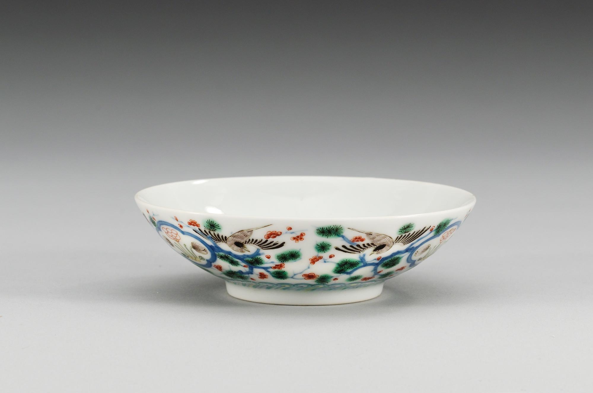 SKÅL, porslin. Sen Qing dynasti (1644-1912), med Kangxis sex karaktärers märke.