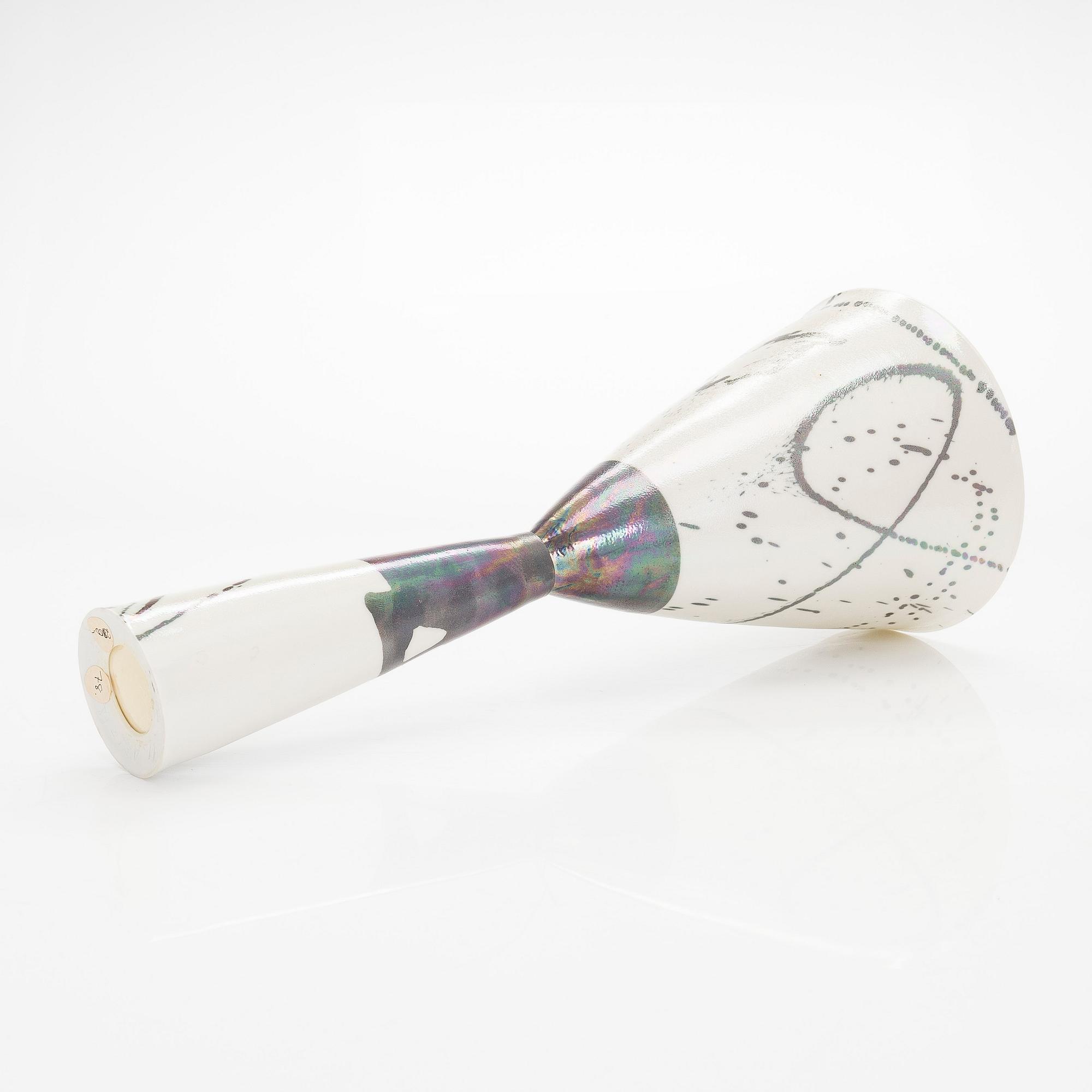 Inkeri Leivo, a ceramic vase, signed IL Arabia.