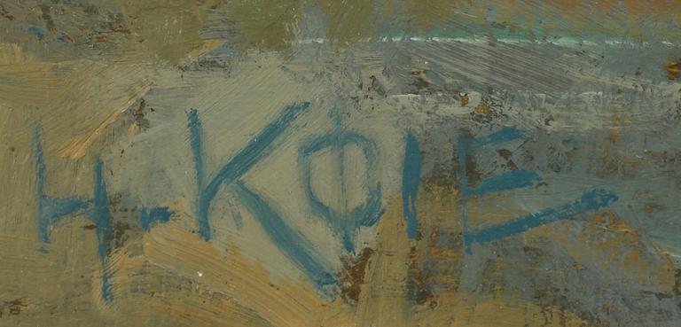 HENNING KÖIE, olja på duk, sign.