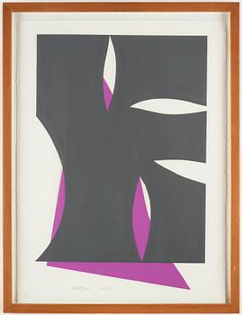 RICHARD MORTENSEN, collage, signerad och daterad 6- V-91.