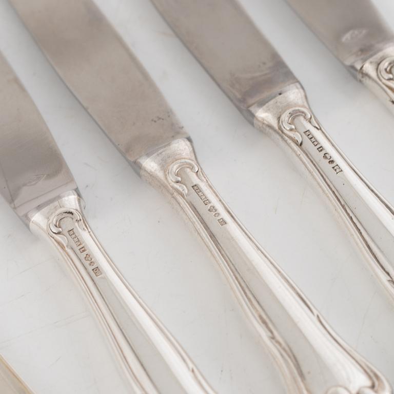 Hans Scherrenbacher, a silver table cutlery, 'Symfoni', Mema, Lidköping among others 1985 (24 pieces).