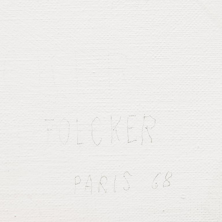 GÖRAN FOLCKER, olja på duk, sign, dat Paris 68.