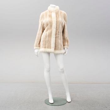 A mink fur jacket, Qwarnstöms Päls, Borlänge. Size circa M.